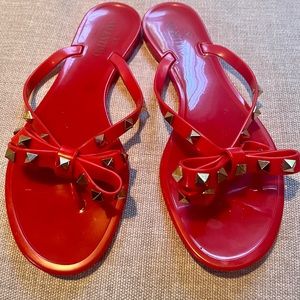 Authentic Valentino Rockstud PVC Sandal